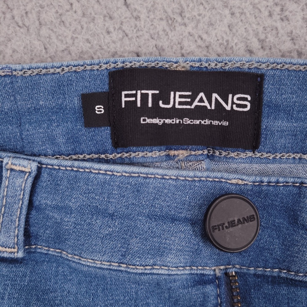 FIT JEANS Size SMALL Frame Skinny Arctic Light Wash Blue Denim 24x28 NEW - Picture 8 of 16